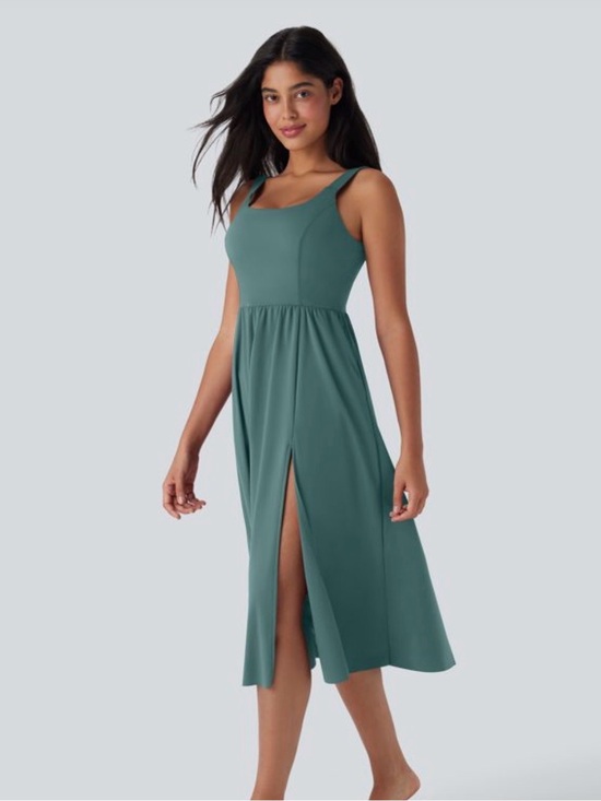 HALARA Dresses & Skirts - Halara Softly Zero Airy Midi dress. Size M